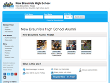 Tablet Screenshot of newbraunfelshighschool.org